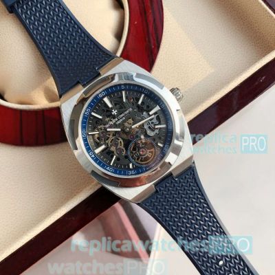 Perfect Replica Vacheron Constantin Skeleton Tourbillon Stainless Steel Case Men 42MM Watch